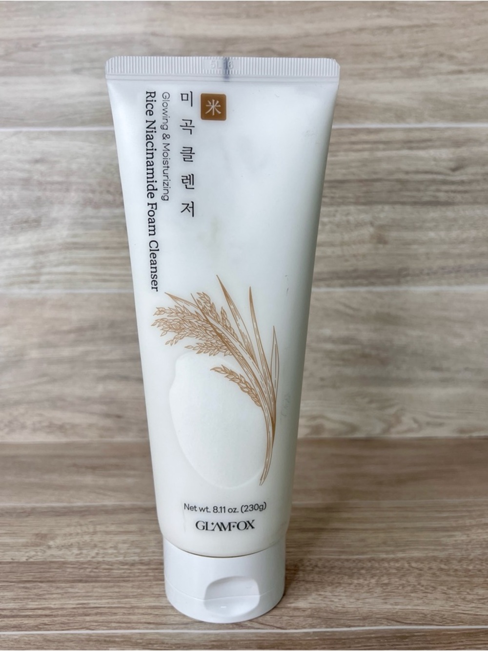 Glamfox Rice Niacinamide Foam Cleanser – Hydrating & Brightening Face Wash